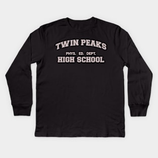 Twin Peaks High School Phys. Ed. Dept. Kids Long Sleeve T-Shirt